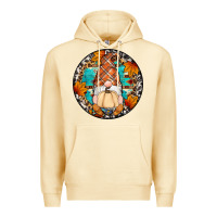 Pina Colada fall gnomes round earrings Premium Hoodie - Artiststas