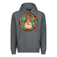 Rock fall gnomes round earrings Premium Hoodie - Artiststas