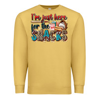 Antique Gold i'm just here for the snacks Premium Sweatshirt - Zillion Design Studio