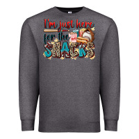 Charcoal Heather i'm just here for the snacks Premium Sweatshirt - Zillion Design Studio