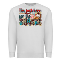 Dove Grey i'm just here for the snacks Premium Sweatshirt - Zillion Design Studio