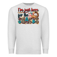 Oatmeal Heather i'm just here for the snacks Premium Sweatshirt - Zillion Design Studio