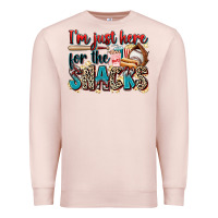 Pale Pink i'm just here for the snacks Premium Sweatshirt - Zillion Design Studio