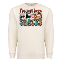 Sandshell i'm just here for the snacks Premium Sweatshirt - Zillion Design Studio