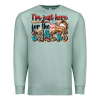 Seafoam i'm just here for the snacks Premium Sweatshirt - Zillion Design Studio