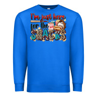 True Royal i'm just here for the snacks Premium Sweatshirt - Zillion Design Studio