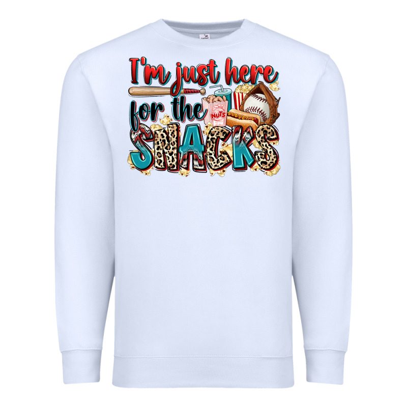 I'm Just Here For The Snacks Premium Sweatshirt by Zillion Design Studio | Teevron