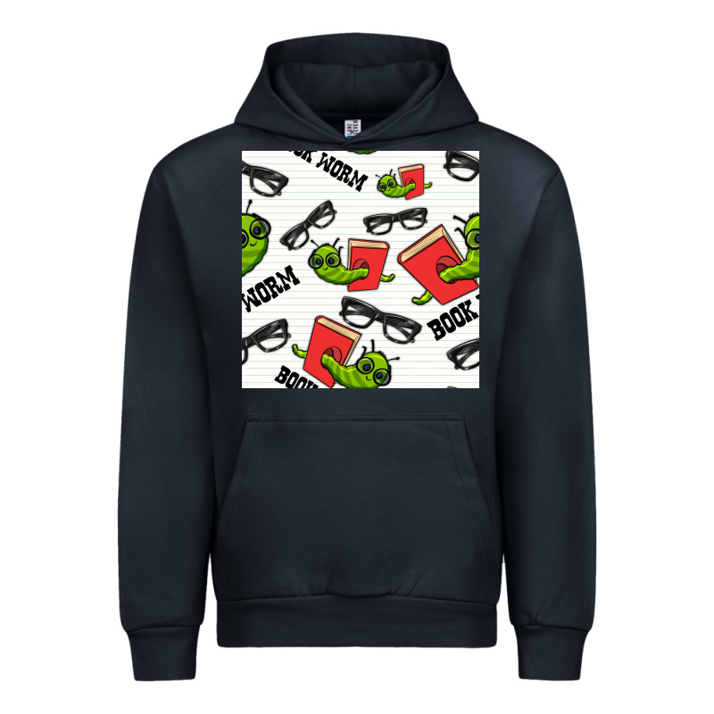 Bookworm Seamless Pattern Urban Hoodie by BundleAndBundleShop | Teevron