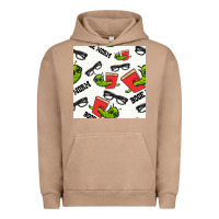Pigment Burro bookworm seamless pattern Urban Hoodie - BundleAndBundleShop