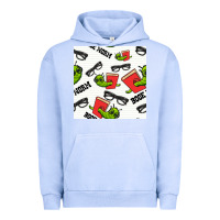 Pigment Grape Ice bookworm seamless pattern Urban Hoodie - BundleAndBundleShop