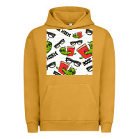 Pigment Peanut Butter bookworm seamless pattern Urban Hoodie - BundleAndBundleShop