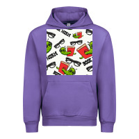 Tulip bookworm seamless pattern Urban Hoodie - BundleAndBundleShop