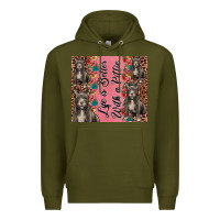 Army Green life is better with a pittie Premium Hoodie - JahusDesignShop