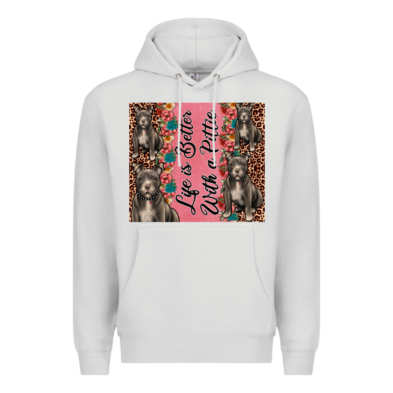 Life Is Better With A Pittie Premium Hoodie by JahusDesignShop | Teevron