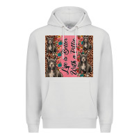 Dove Grey life is better with a pittie Premium Hoodie - JahusDesignShop