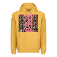 Mustard life is better with a pittie Premium Hoodie - JahusDesignShop