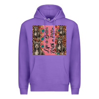 Purple life is better with a pittie Premium Hoodie - JahusDesignShop