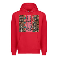 Red life is better with a pittie Premium Hoodie - JahusDesignShop