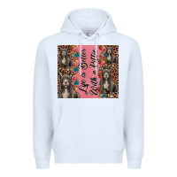 White life is better with a pittie Premium Hoodie - JahusDesignShop
