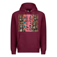 Burgundy life is better with a pittie Premium Hoodie - JahusDesignShop