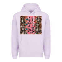 Lilac life is better with a pittie Premium Hoodie - JahusDesignShop