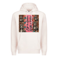 Pale Pink life is better with a pittie Premium Hoodie - JahusDesignShop
