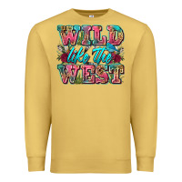 Antique Gold wild like the west Premium Sweatshirt - Zillion Design Studio