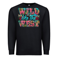Black wild like the west Premium Sweatshirt - Zillion Design Studio
