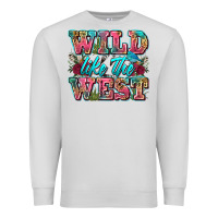 Dove Grey wild like the west Premium Sweatshirt - Zillion Design Studio