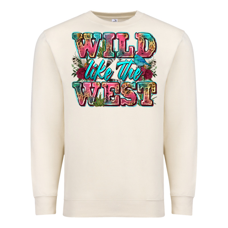 Wild Like The West Premium Sweatshirt by Zillion Design Studio | Teevron