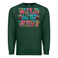 Sports Green wild like the west Premium Sweatshirt - Zillion Design Studio