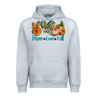Heather Grey peace love fall ado Urban Hoodie - AdoDesignShop