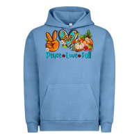 Pigment Pebble Blue peace love fall ado Urban Hoodie - AdoDesignShop