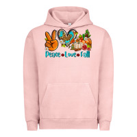Pigment Salmon peace love fall ado Urban Hoodie - AdoDesignShop