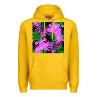 Lemon halloween spider green leopard seamless pattern Premium Hoodie - BundleAndBundleShop