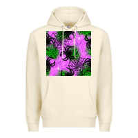 Sandshell halloween spider green leopard seamless pattern Premium Hoodie - BundleAndBundleShop