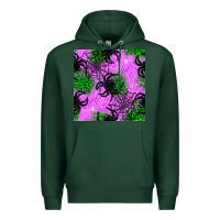 Sports Green halloween spider green leopard seamless pattern Premium Hoodie - BundleAndBundleShop