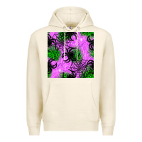 Tofu halloween spider green leopard seamless pattern Premium Hoodie - BundleAndBundleShop