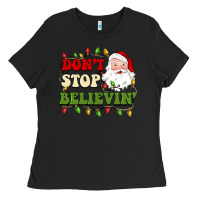 Black don't stop believin Ladies Tee - BarkalooDesign