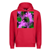 Cardinal halloween spider green leopard seamless pattern Premium Hoodie - BundleAndBundleShop