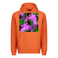 Carrot halloween spider green leopard seamless pattern Premium Hoodie - BundleAndBundleShop