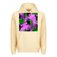 Pina Colada halloween spider green leopard seamless pattern Premium Hoodie - BundleAndBundleShop