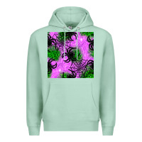 Seafoam halloween spider green leopard seamless pattern Premium Hoodie - BundleAndBundleShop
