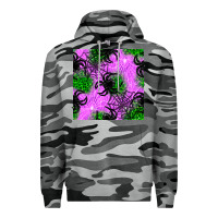 Slate Camo halloween spider green leopard seamless pattern Premium Hoodie - BundleAndBundleShop