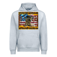 Heather Grey westerm usa army boots Urban Hoodie - Artiststas