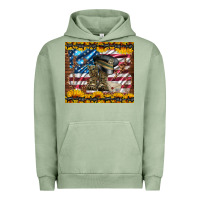 Pigment Oil Green westerm usa army boots Urban Hoodie - Artiststas