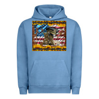 Pigment Pebble Blue westerm usa army boots Urban Hoodie - Artiststas