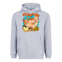 Heather Grey mama hen with sunflowers Heavyweight Hoodie - texasbilliewilder