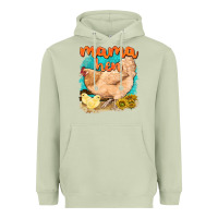 Matcha mama hen with sunflowers Heavyweight Hoodie - texasbilliewilder