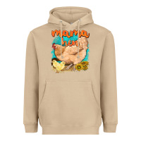 Mushroom mama hen with sunflowers Heavyweight Hoodie - texasbilliewilder